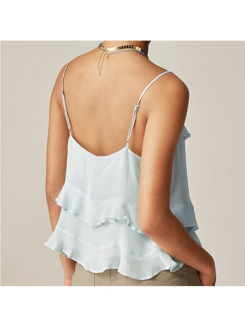 J.Crew Drapey Ruffle Cami - Picture 4 of 7